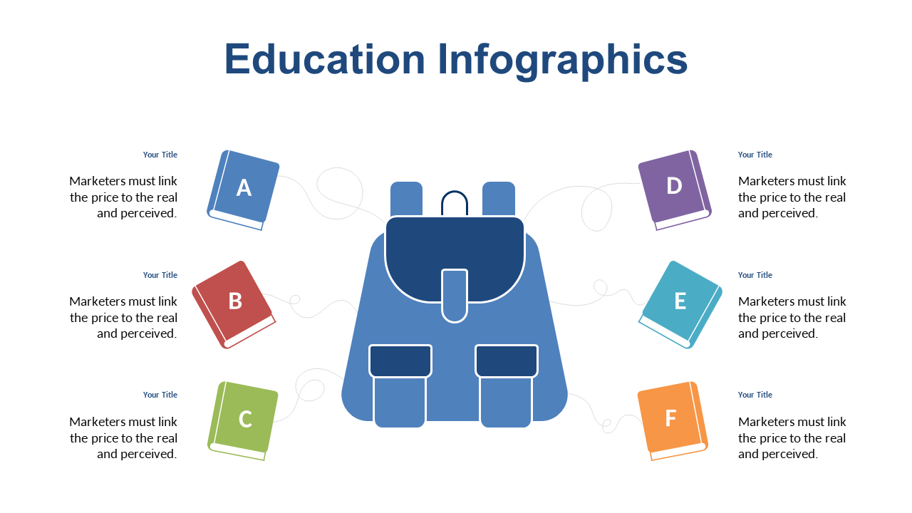 Present Educational Information with Backpack Infographic