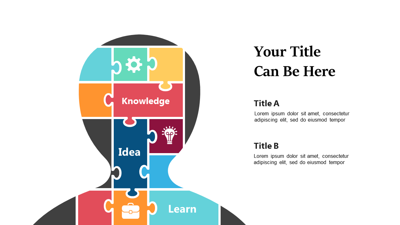 Visualize Knowledge Framework with Puzzle Pieces