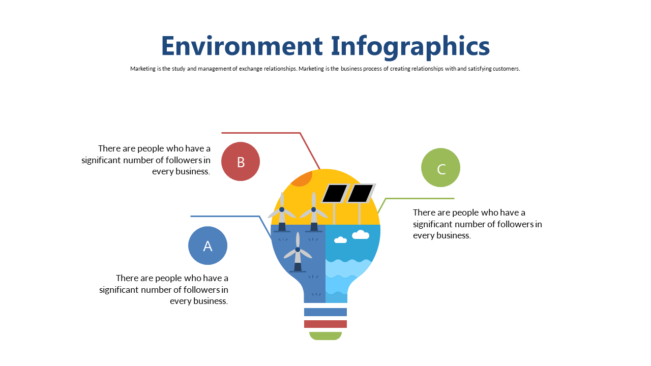 Show Environmental Impact with Lightbulb Infographic