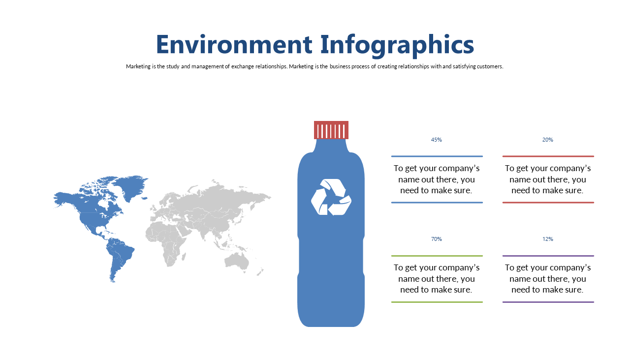 Visualize Sustainability with Global Map Infographic