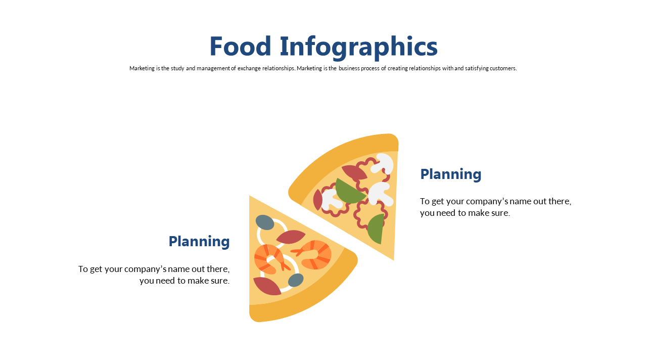 Convey Food Marketing Strategies with Dual Pizza Slice