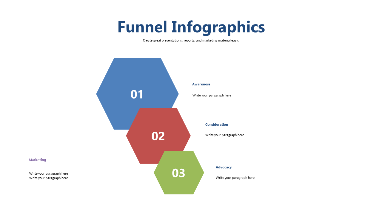 Engage Your Audience with a Hexagonal Funnel Infographic