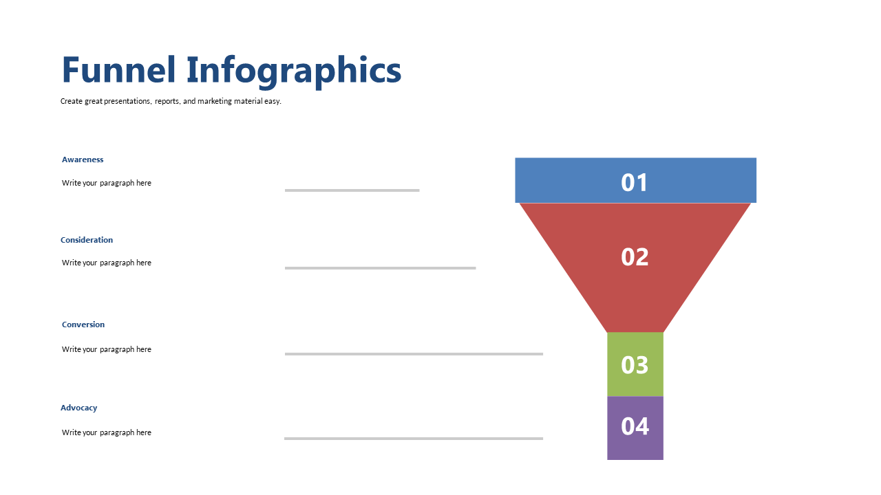 Illustrate Customer Journey with Funnel Stages Infographic