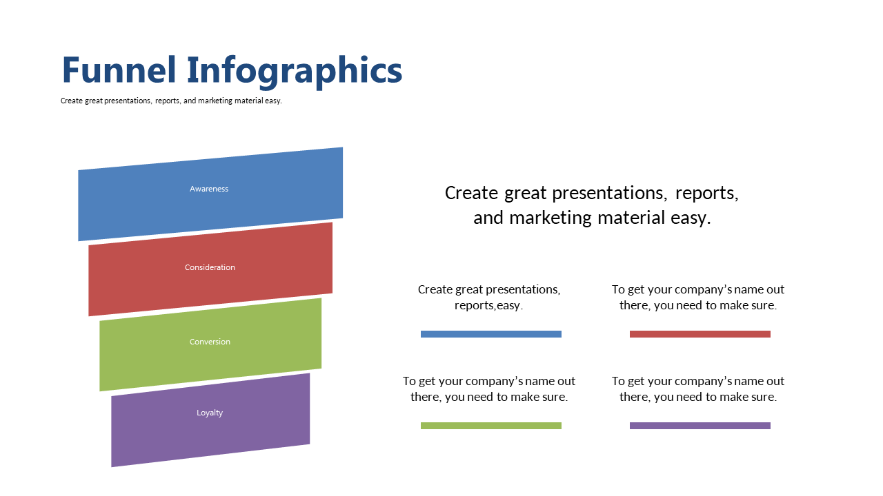 Engage Audience with Four-Stage Funnel Infographic