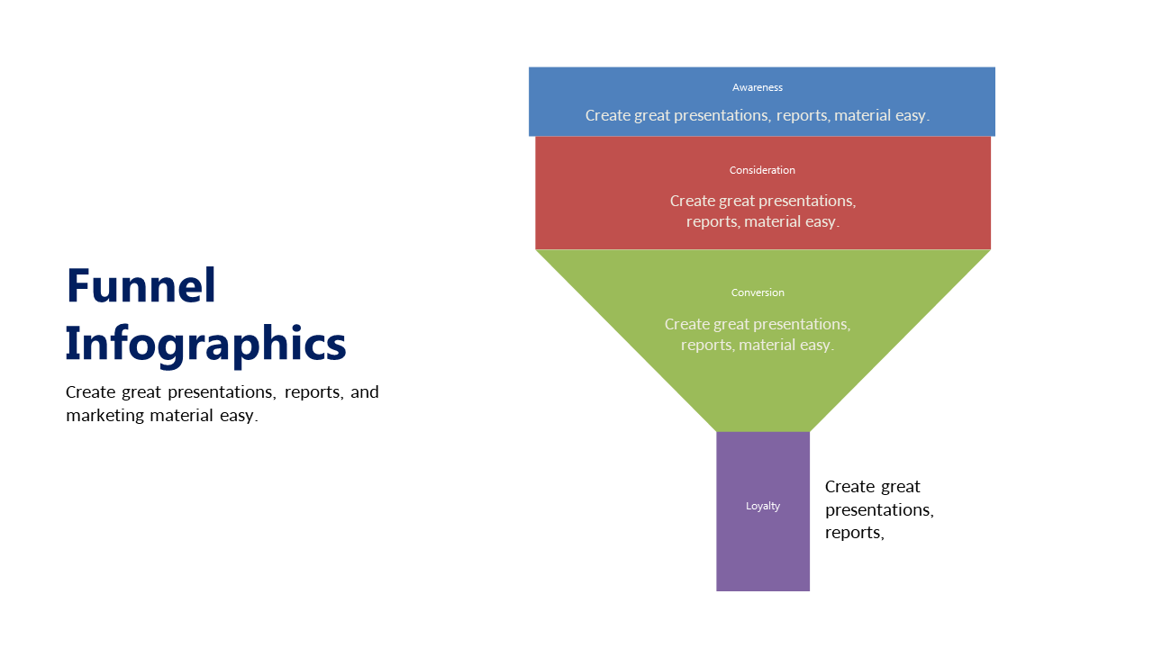 Highlight Sales Funnel Stages with Editable Infographic