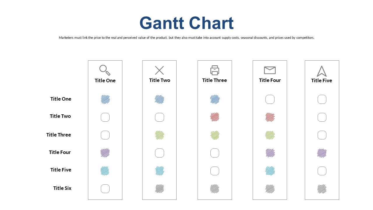 Gantt Chart for Project Task Progress Tracking