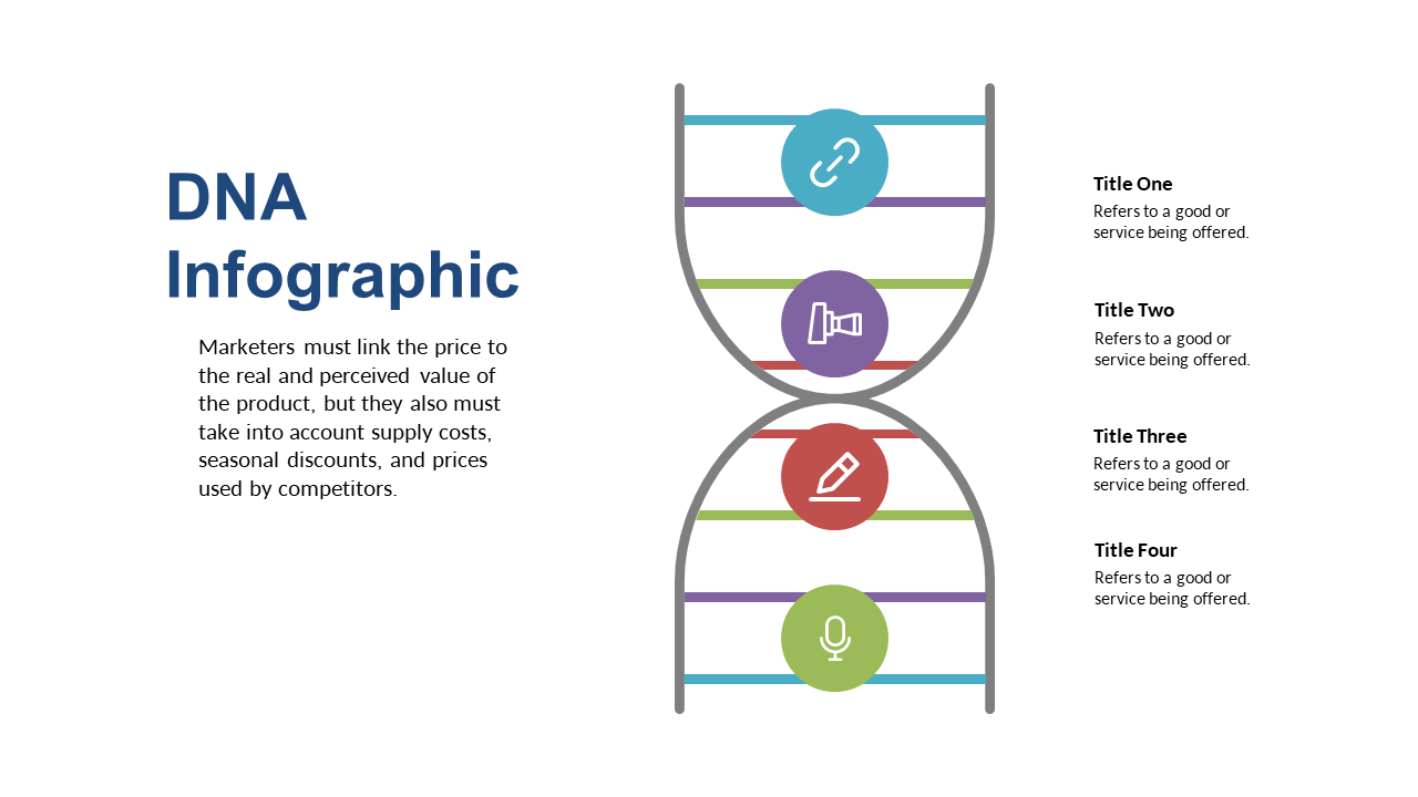 Highlight Services with DNA Infographic Layout