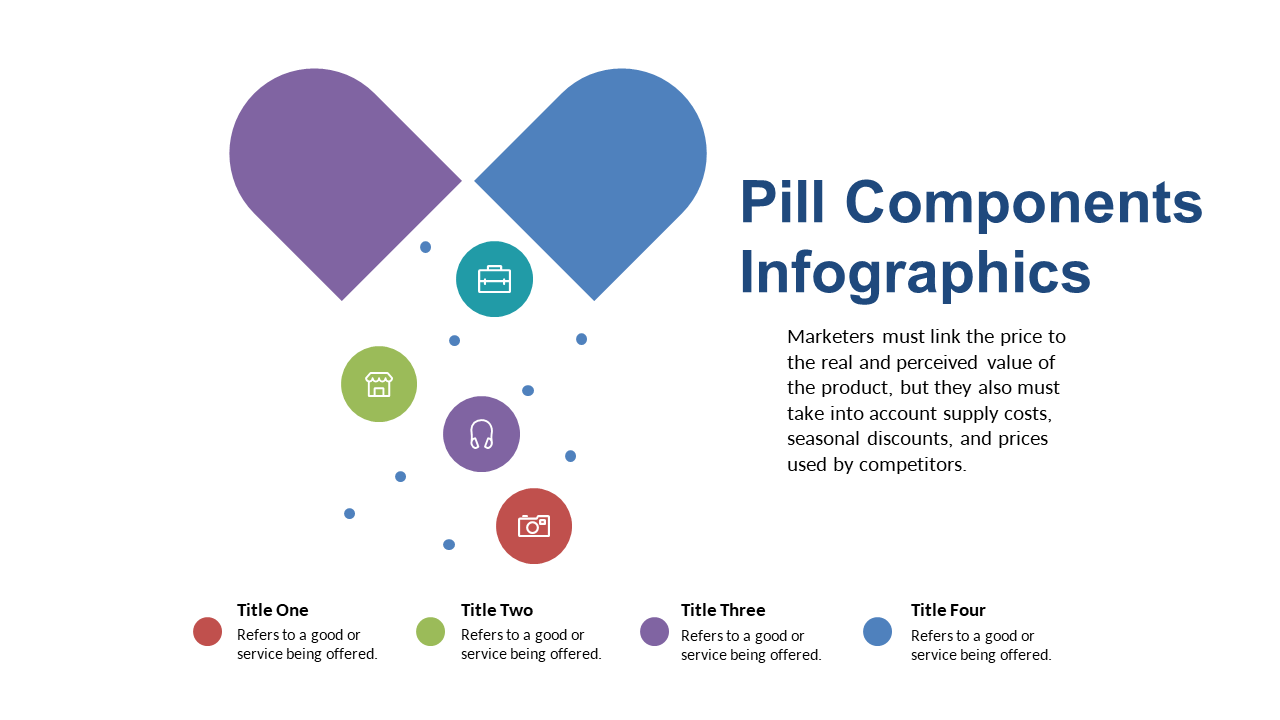 Communicate Pill Components with Heart-Shaped Infographic