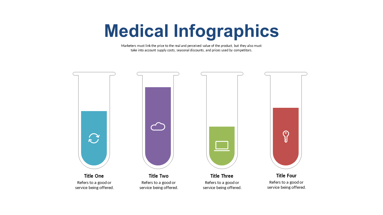 Engaging Test Tubes Infographic for Service Presentation