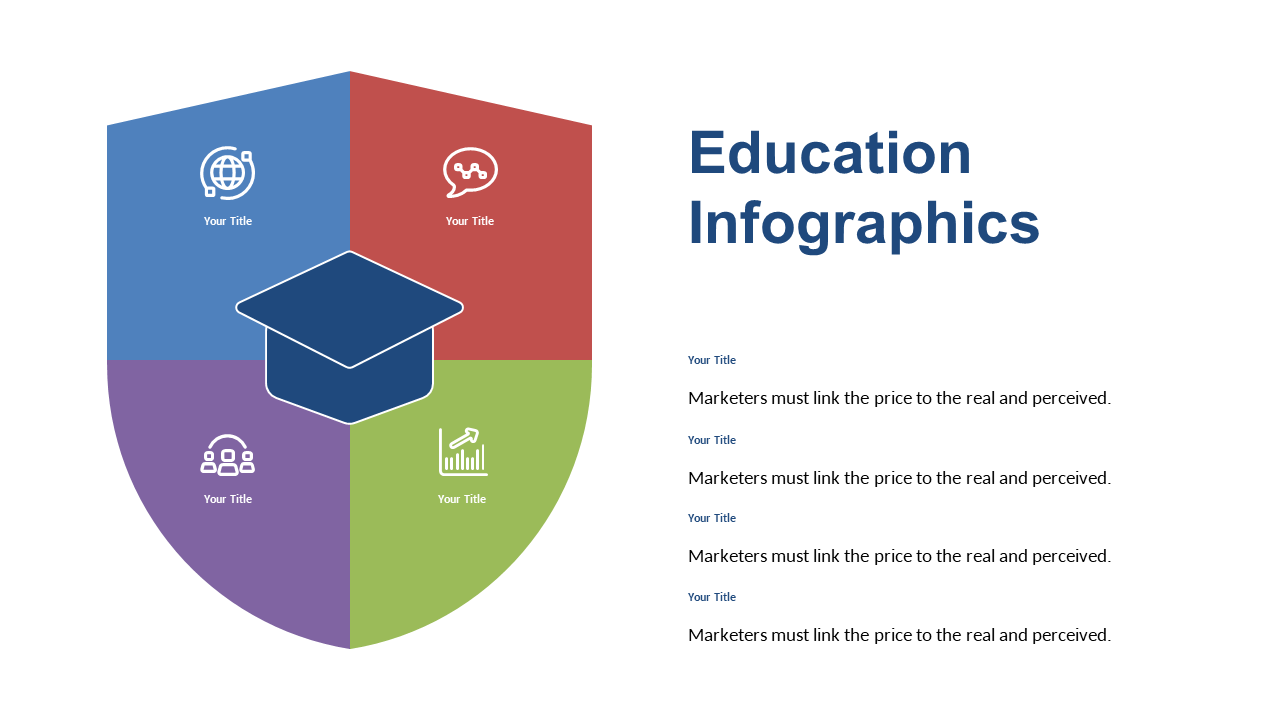 Communicate Ideas with Shield Diagram Infographic