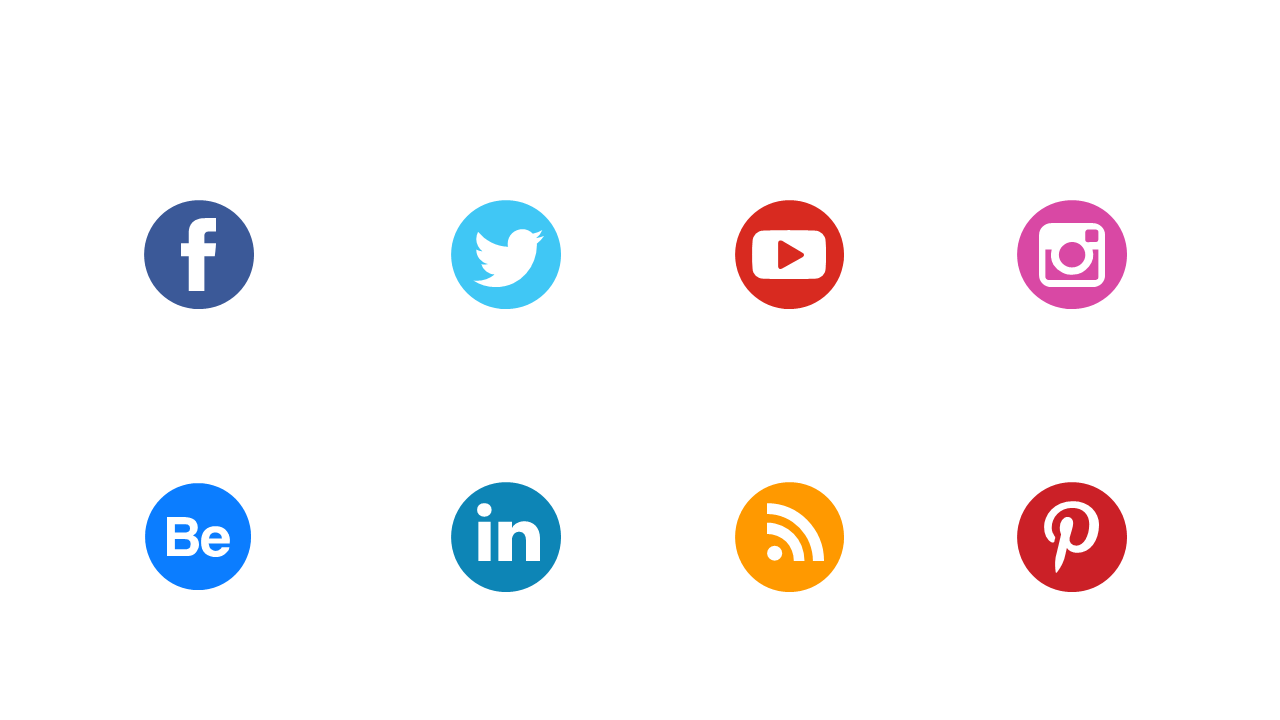 Enhance Marketing with Social Media Icons Grid