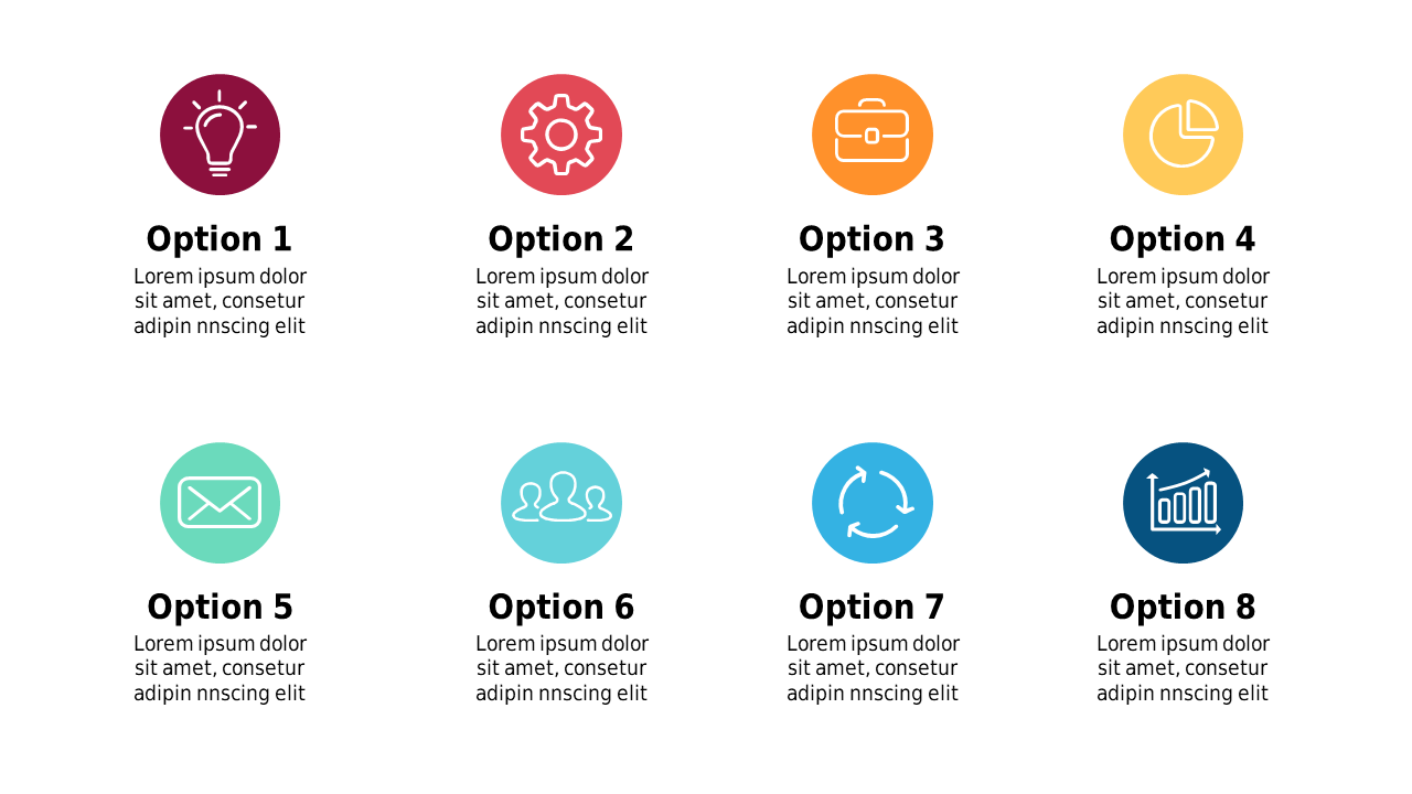 Visualize Business Concepts with Circular Icon Set