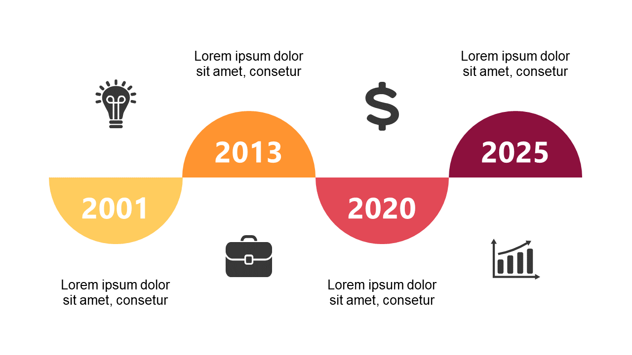 Visualize Project Phases with Curved Timeline