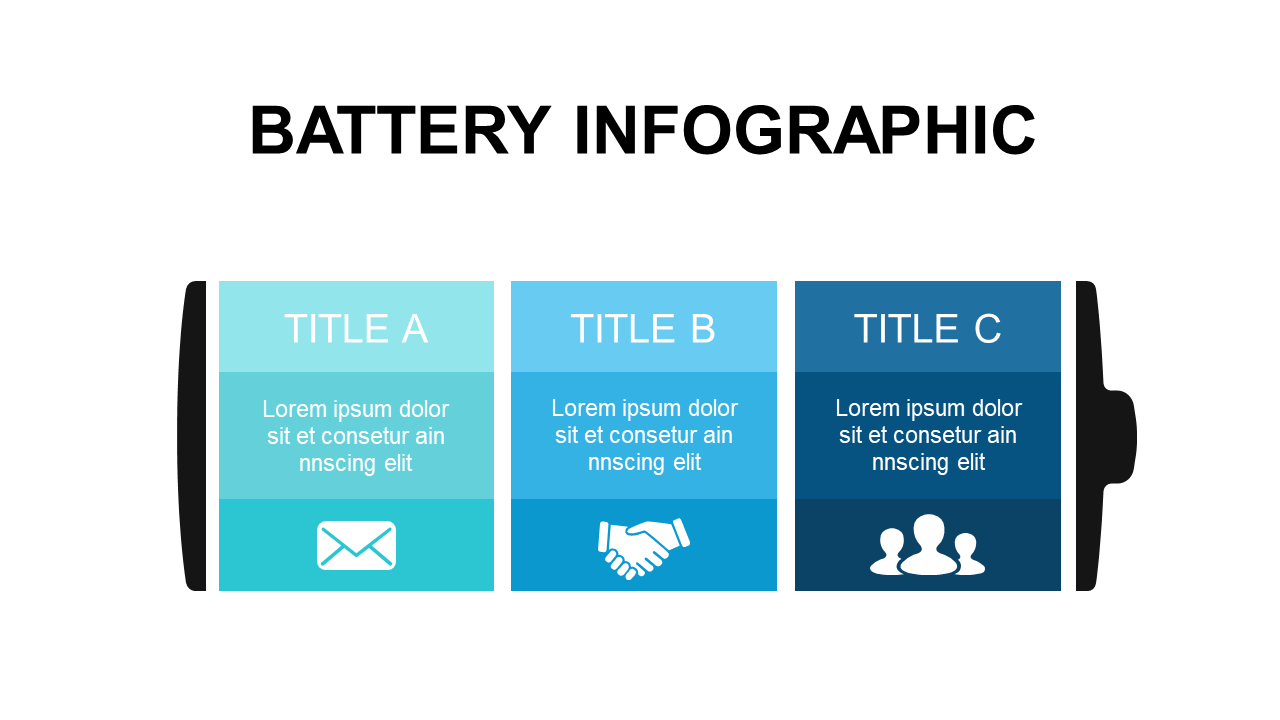 Battery Infographic for Key Concepts in Business