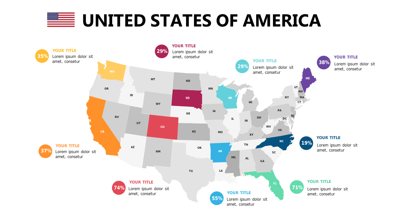 Visualize USA Data with Annotated State Map