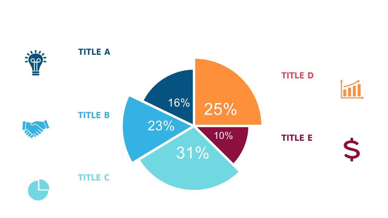 Show Data Trends with Colorful Pie Chart