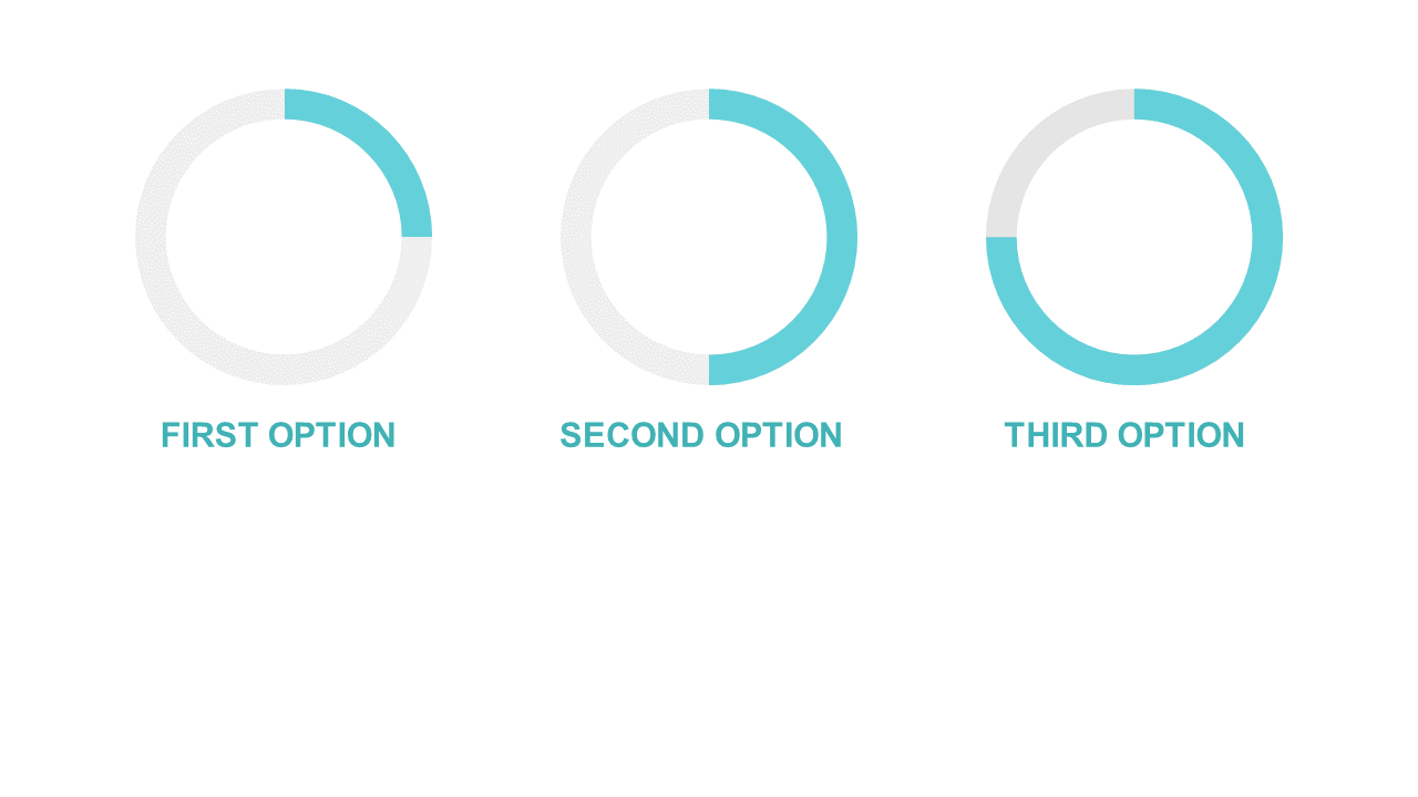 Compare Options with Circular Progress Indicators
