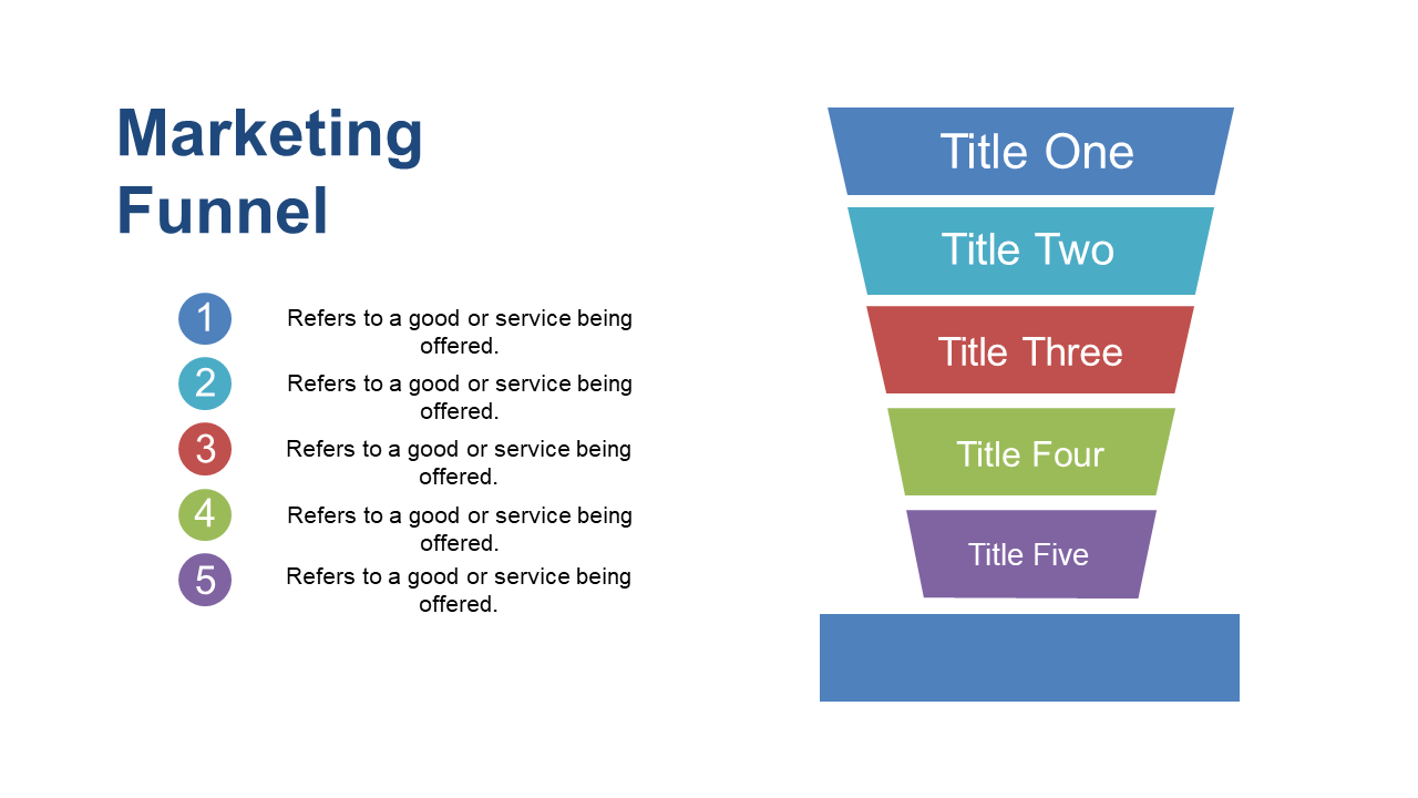 Showcase Sales Process with Colorful Funnel Graphic V2