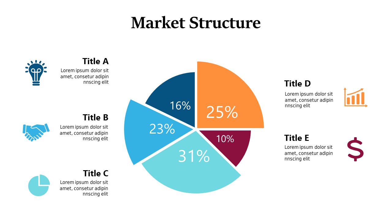 Present Data Comparisons with Colorful Pie Chart