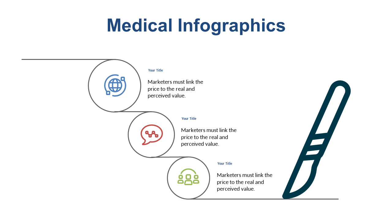 Present Healthcare Concepts with Circular Steps Infographic