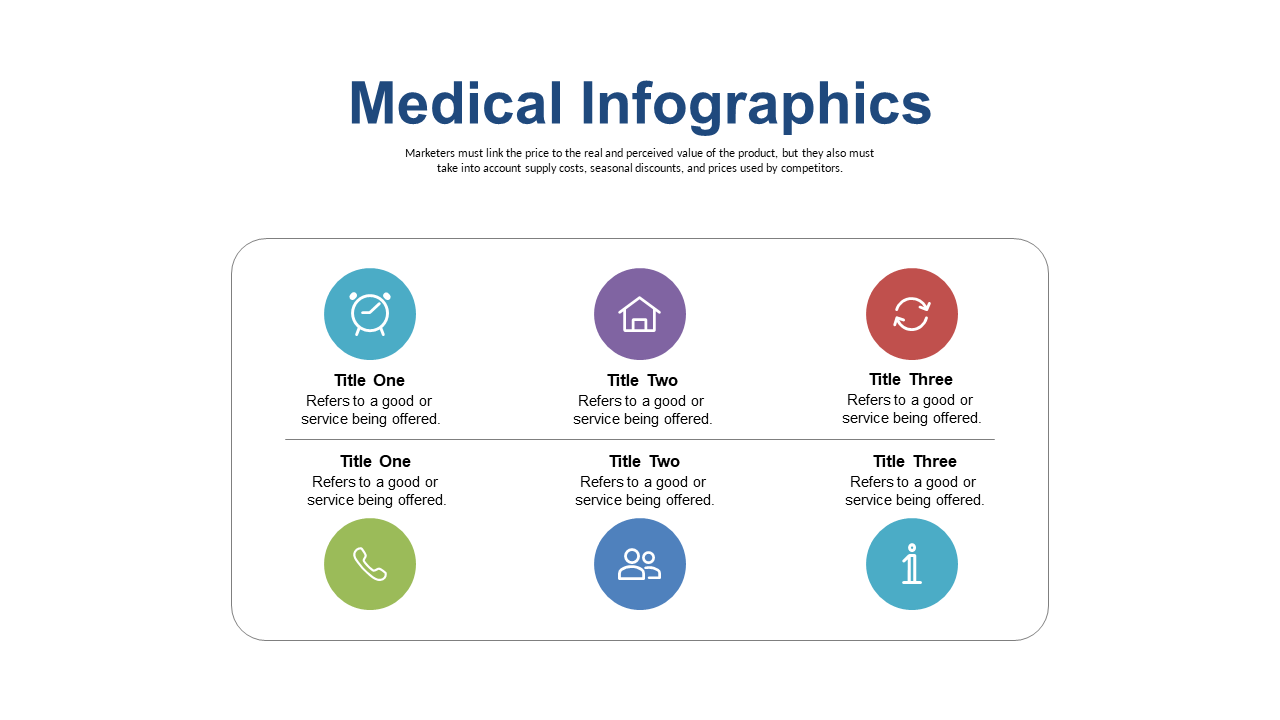 Showcase Medical Offerings with Circle Infographic