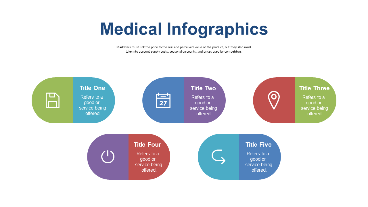 Showcase Medical Services with Colorful Icons Layout