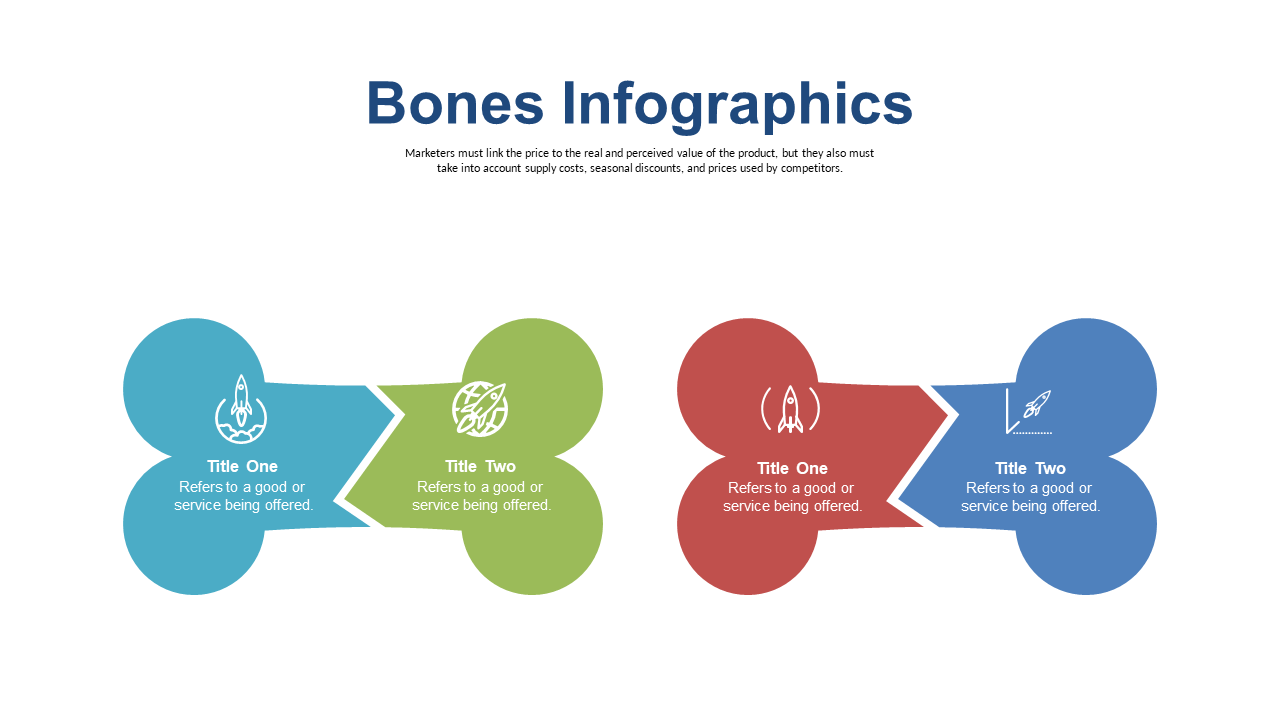 Engage Audiences with Double Arrow Bones Infographic