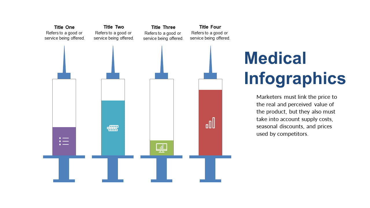 Showcase Product Features with Syringe Infographic