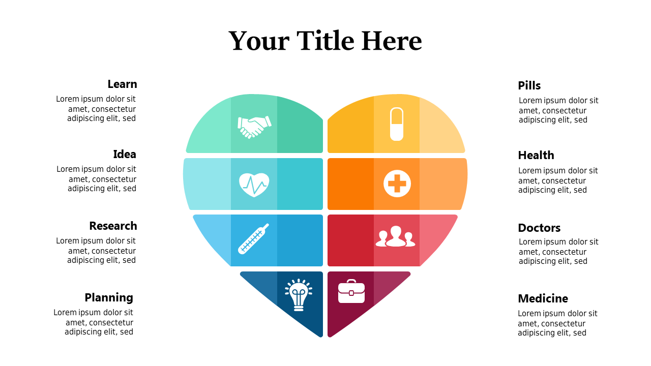 Heart-Shaped Infographic for Health Concepts