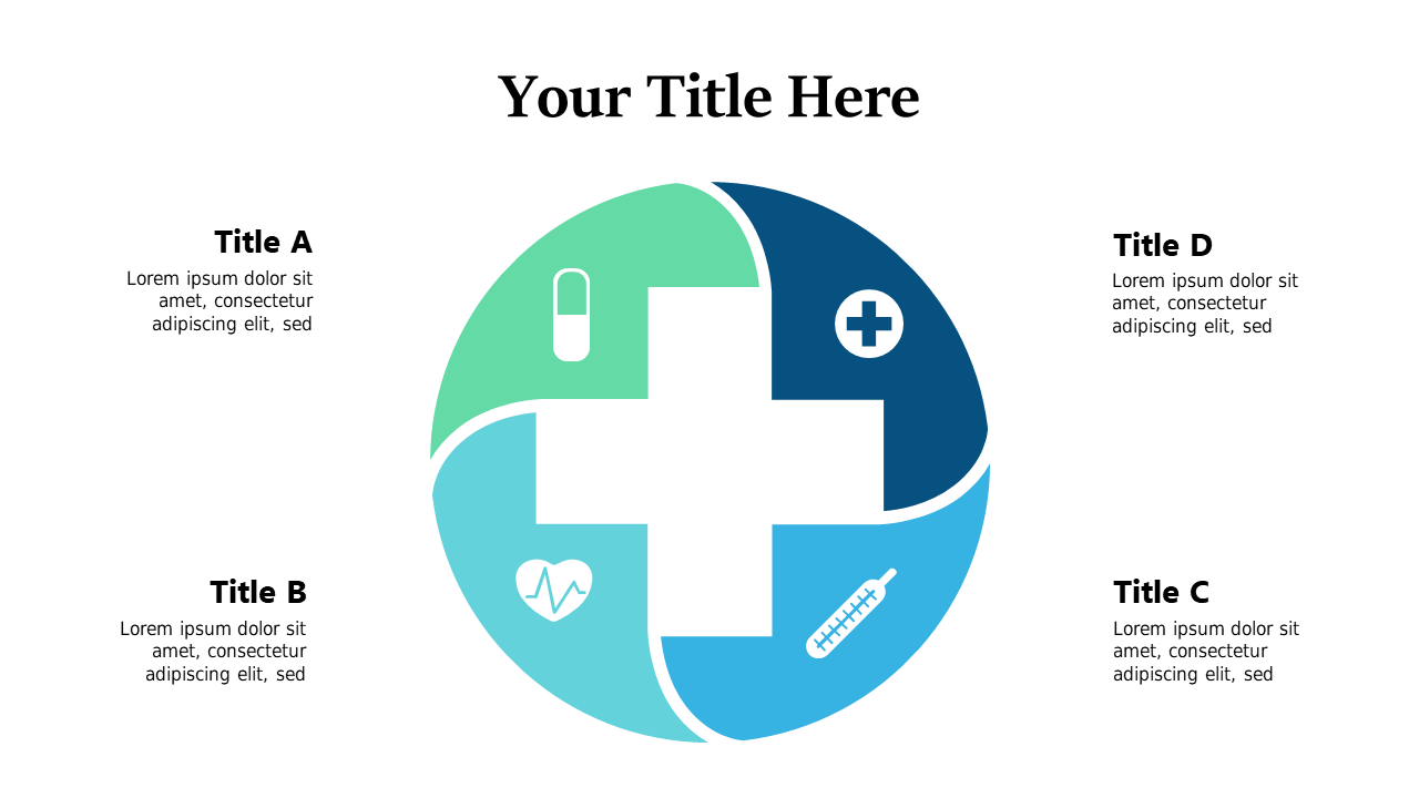 Customizable Circular Icons for Healthcare Initiatives