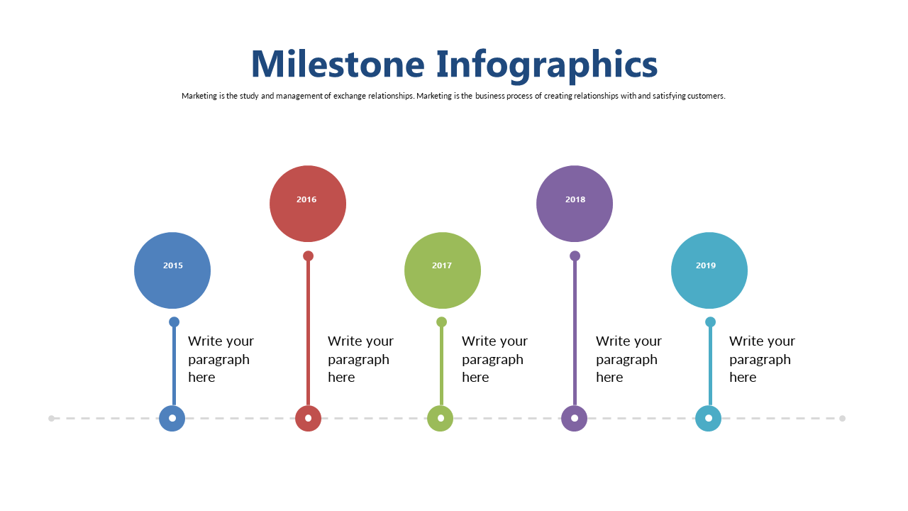 Showcase Key Milestones with Circular Timeline