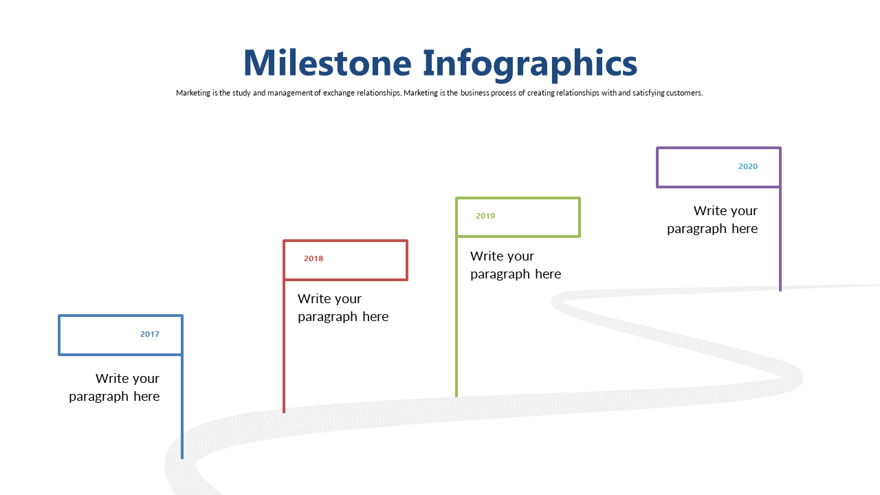 Showcase Achievements with Milestone Infographic Template