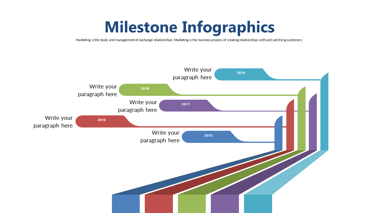 Dynamic Milestone Infographic for Yearly Achievements