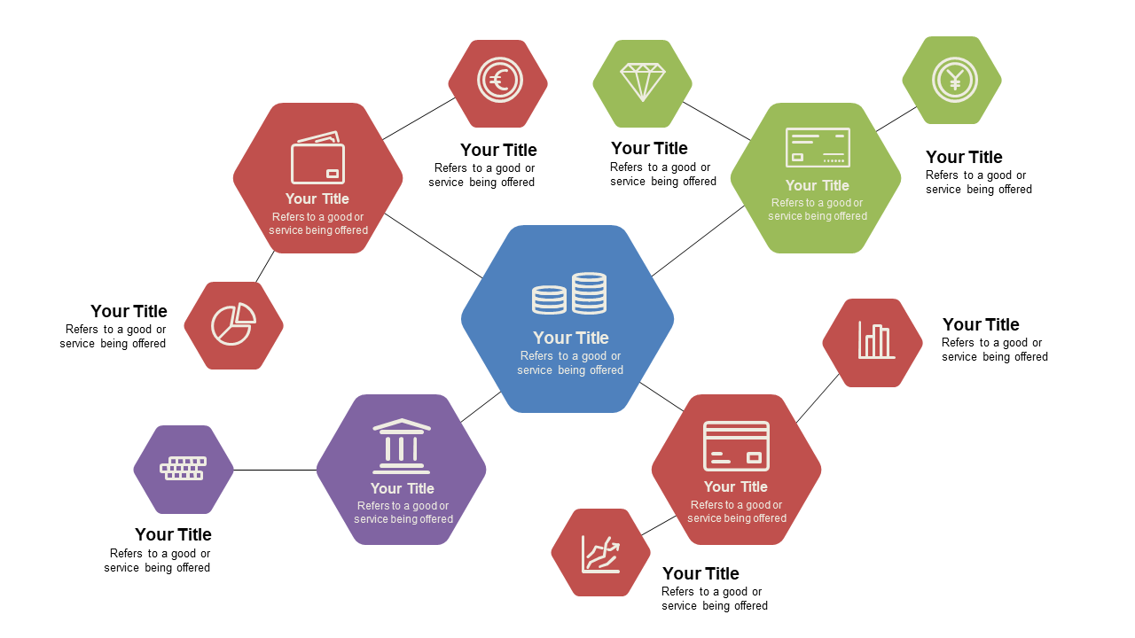 Present Diverse Services with Hexagonal Diagram