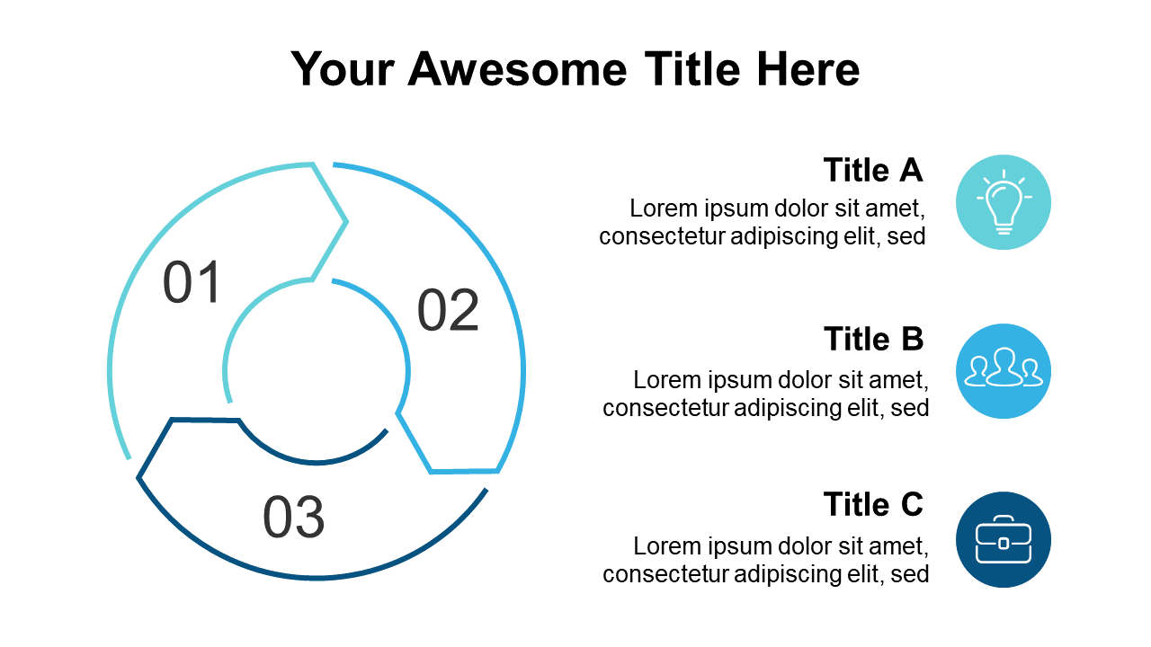 Showcase Your Process with a Circular 3-Step Diagram