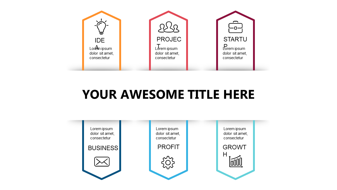 Showcase Key Concepts with Hexagonal Icons