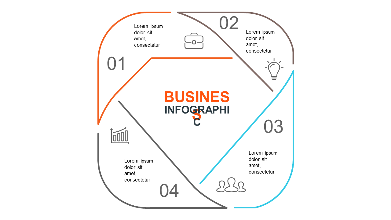 Organize Ideas with Quadrant Infographic