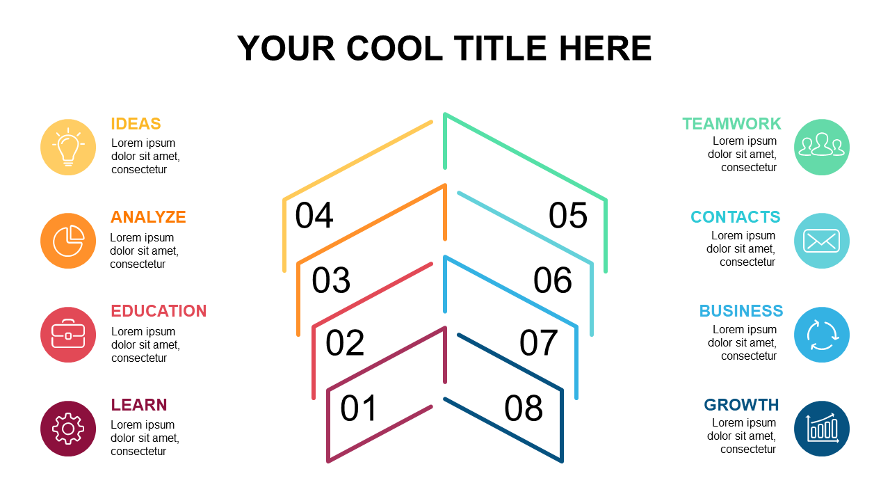 Highlight Processes with Colorful Zigzag Steps