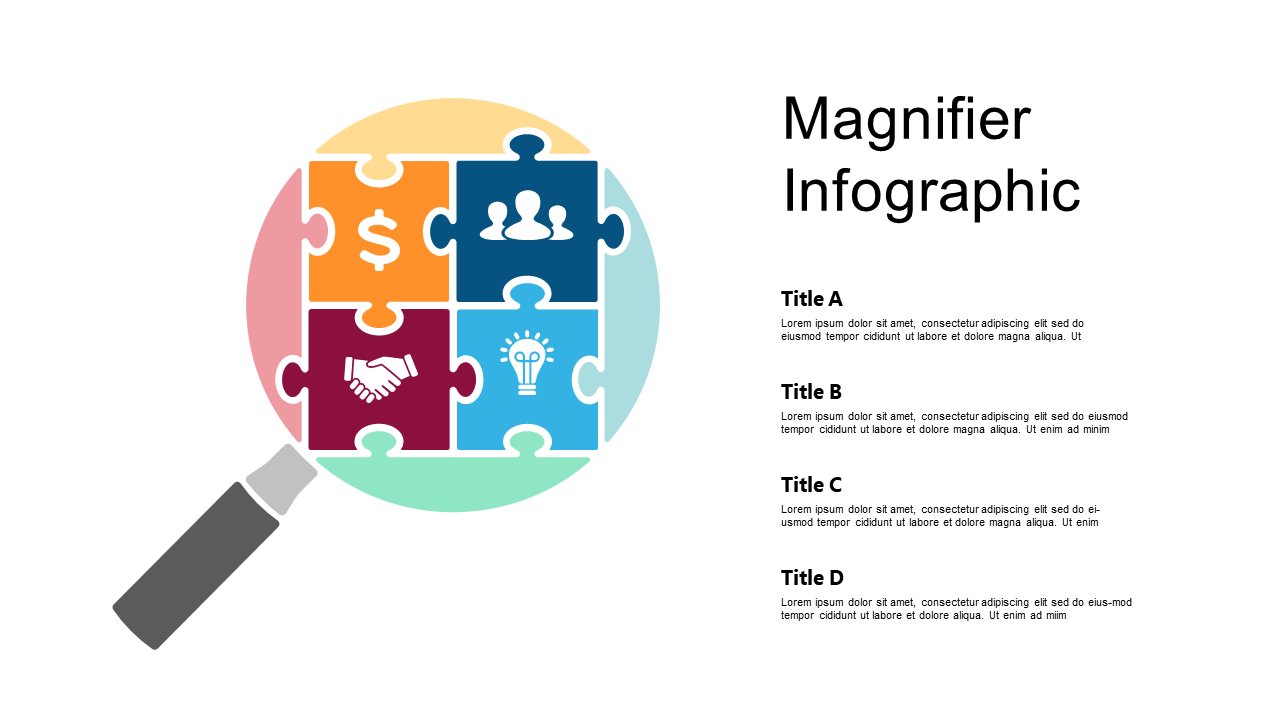 Showcase Interconnected Ideas with Puzzle Infographic