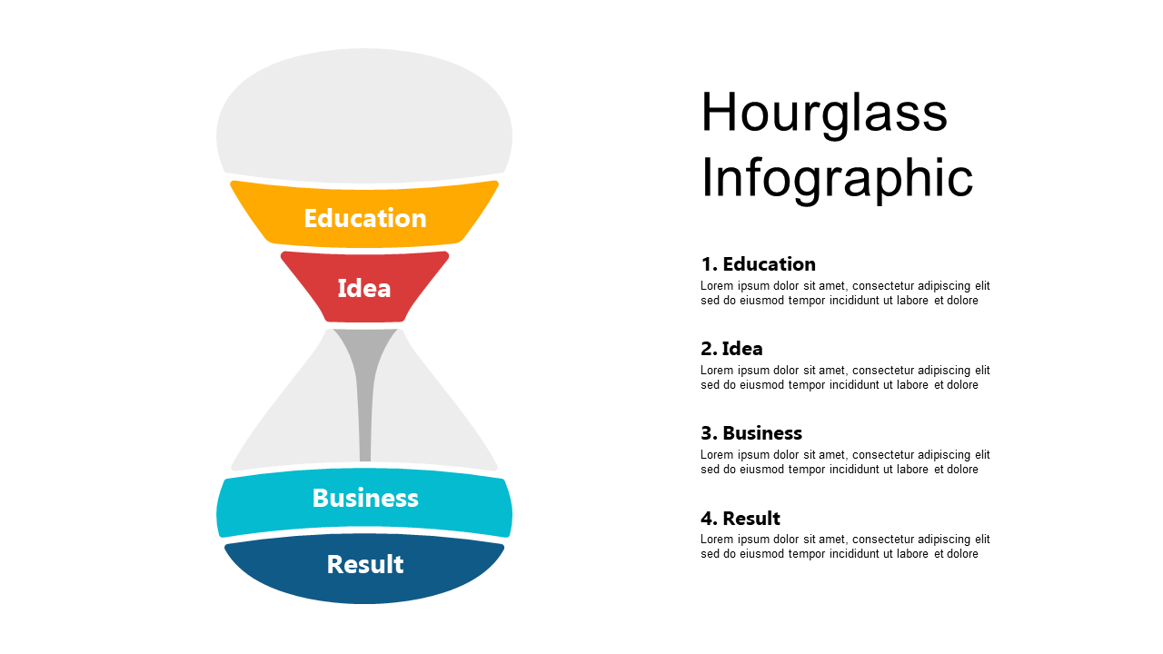 Convey Concepts with Hourglass Infographic