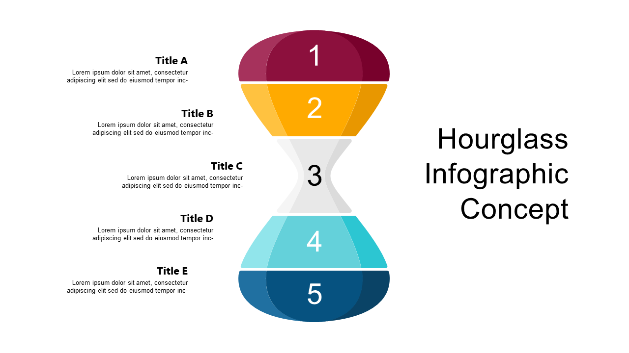 Present Information Clearly with Hourglass Infographic