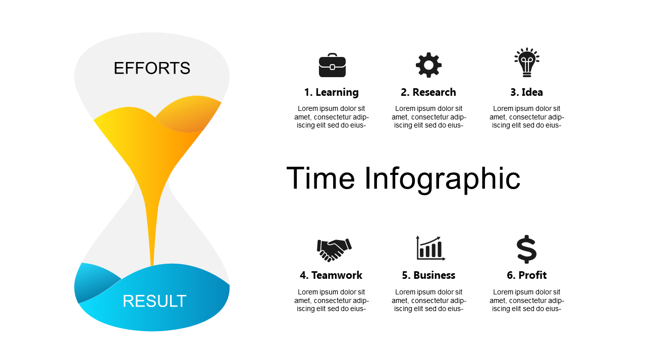 Illustrate Timelines with Hourglass Design