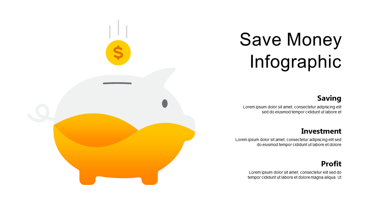 Piggy Bank Infographic for Financial Concepts