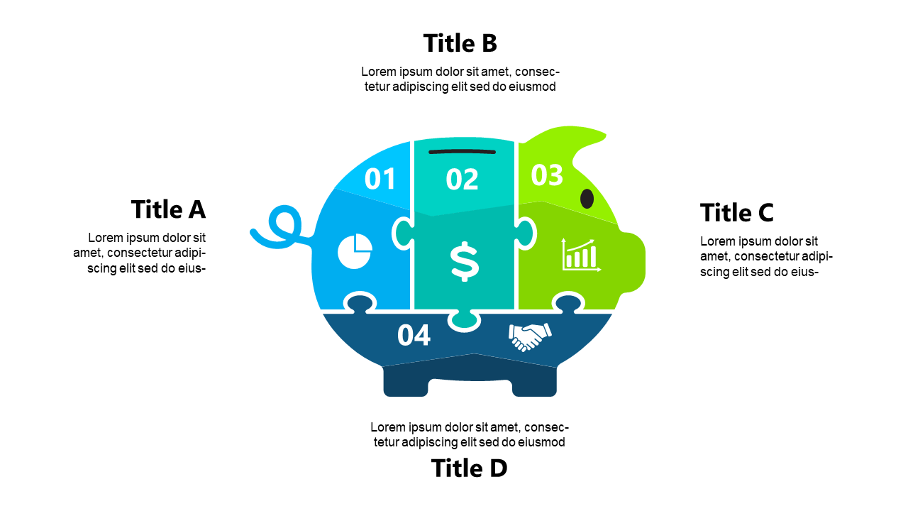 Puzzle Piggy Bank for Financial Data