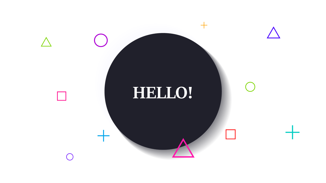 Geometric Shapes Layout for Engaging Introductions