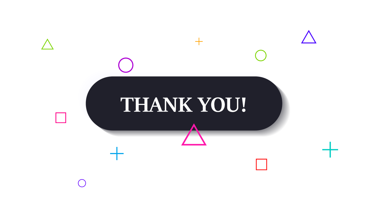 Graphic Thank You Slide for Impactful Conclusions