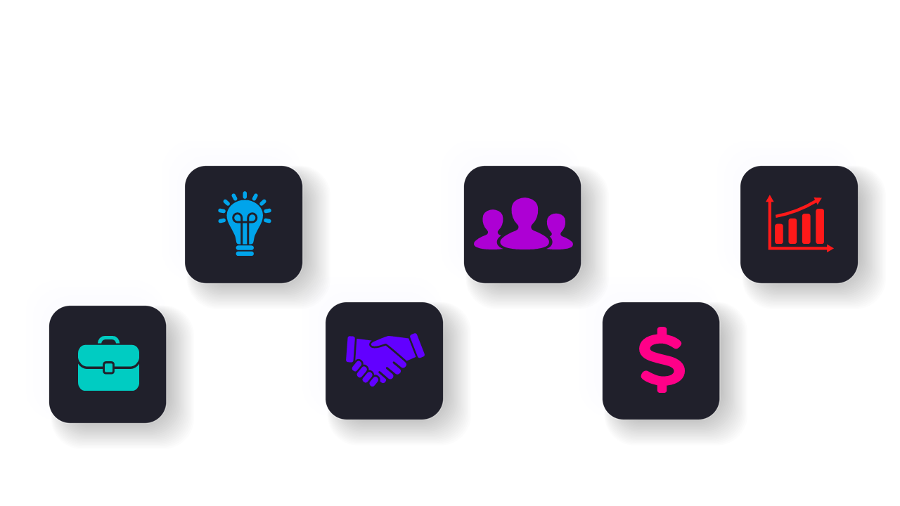 Icon Layout for Key Business Concepts
