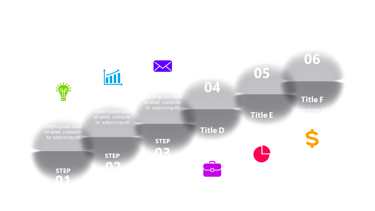 Curved Steps Layout for Workflow Presentation