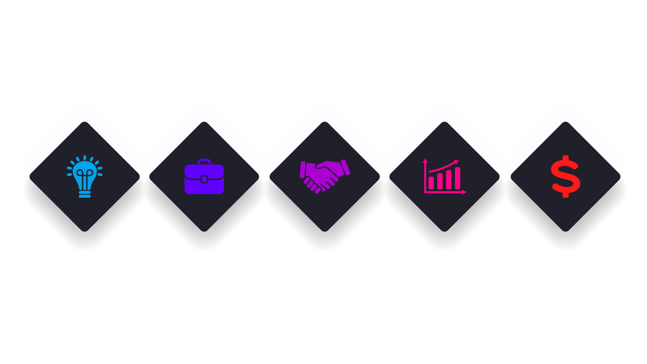 Illustrate Business Process Steps with Icons