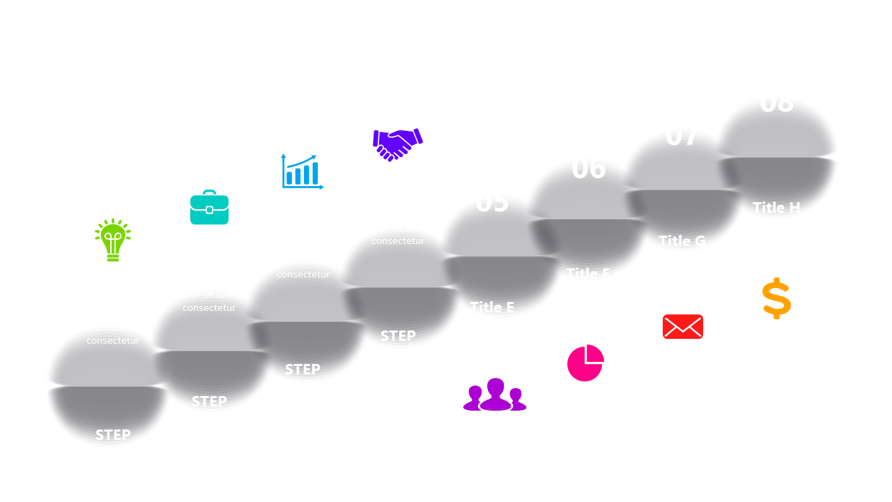Dynamic Curved Steps for Engaging Workflows